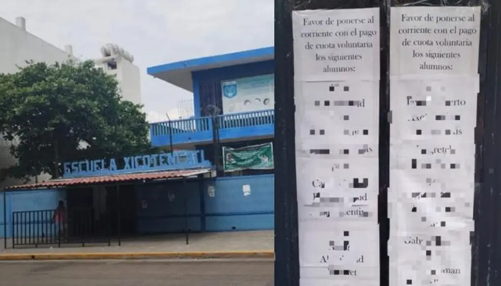 Imagen Exhiben a niños por no pagar cuotas escolares en escuela de Veracruz 