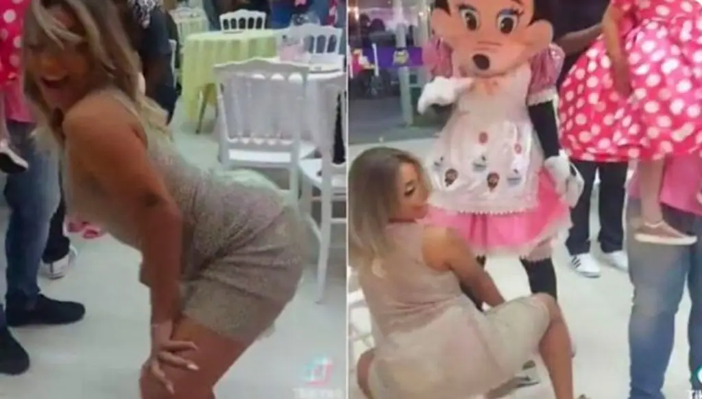 Imagen Critican a mamá por “perrear” con vestido transparente en fiesta de su hija (+Video)