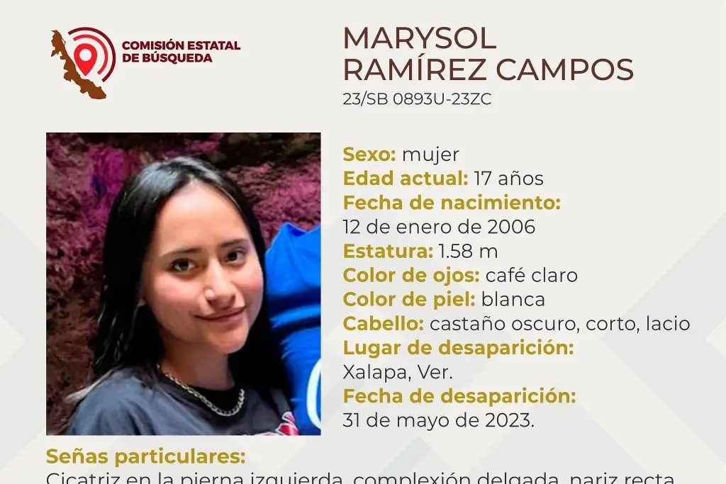 Imagen Menor de edad desaparece en Xalapa, Veracruz 
