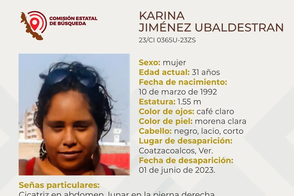Imagen Piden ayuda para encontrar a joven mujer desaparecida al sur de Veracruz 