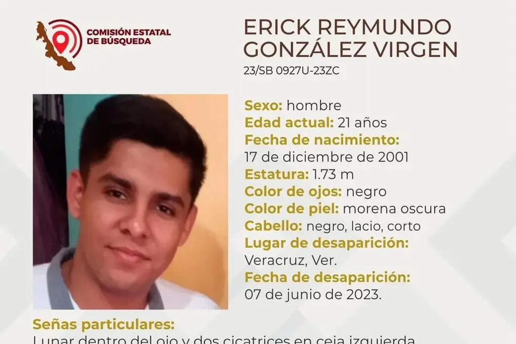 Imagen Erick cumple 6 días que desapareció en Veracruz; su familia lo sigue buscando 