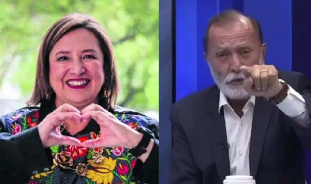 Imagen Encontronazo de Xóchitl Gálvez y Epigmenio Ibarra en noticiero (+Video)