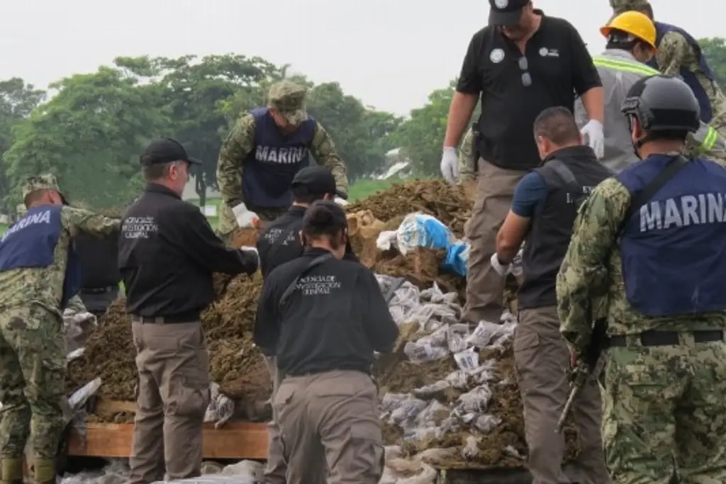 Imagen Incineran casi una tonelada de droga incautada en el municipio de Veracruz 