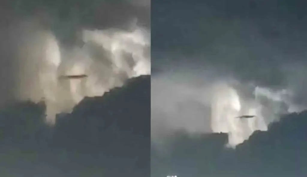 Imagen Captan extraño objeto en el cielo durante tormenta (+Video)