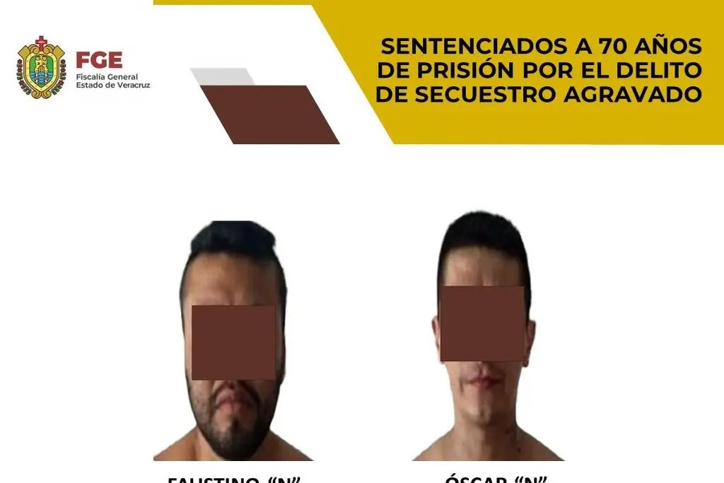 Imagen Sentencian a 70 años de prisión a secuestradores en Veracruz 