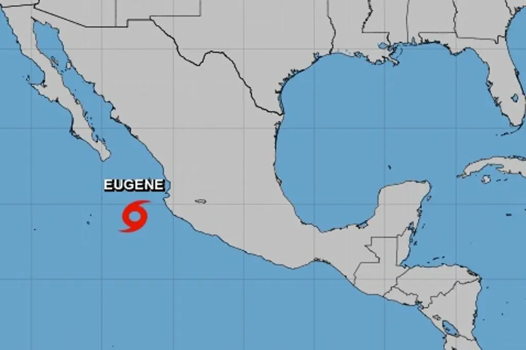 Imagen Se forma la tormenta tropical Eugene en el Pacífico mexicano; ocasionará fuertes lluvias
