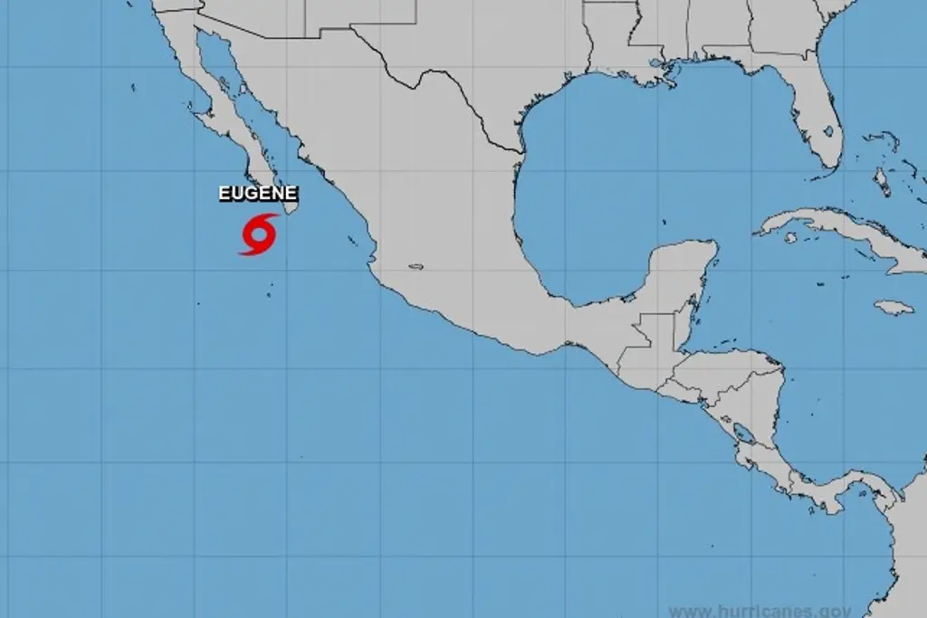 Imagen Tormenta tropical Eugene, a punto de impactar como huracán en Baja California: NOAA