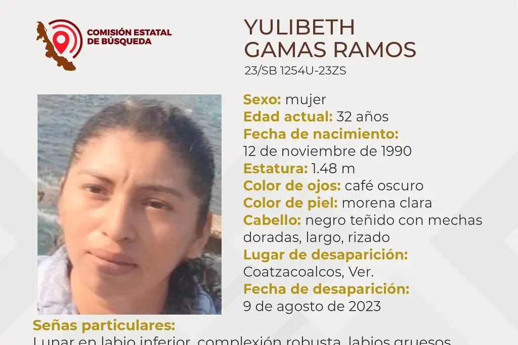 Imagen Desaparece joven mujer al sur de Veracruz; aquí sus características 