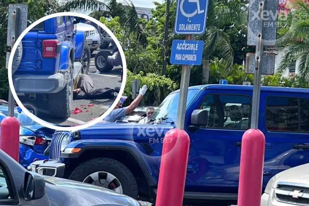 Imagen Mujer atropella a su esposo en estacionamiento de tienda tipo club