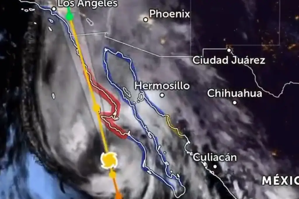 Imagen Huracán Hilary se degrada a categoría 1 previo a tocar tierra 