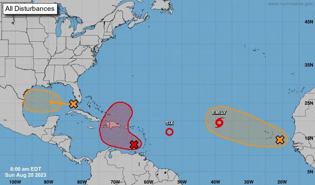 Imagen Se forma la tormenta tropical “Emily” en el Atlántico