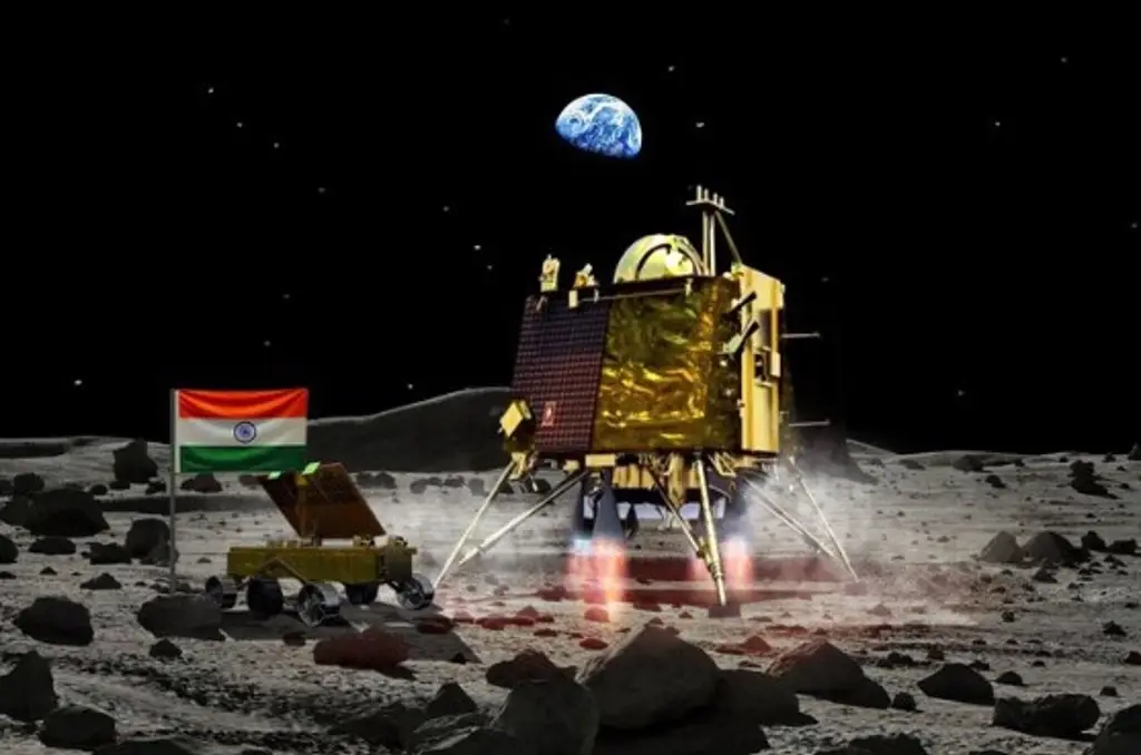 Imagen Misión espacial de la India logra con éxito su llegada a la Luna