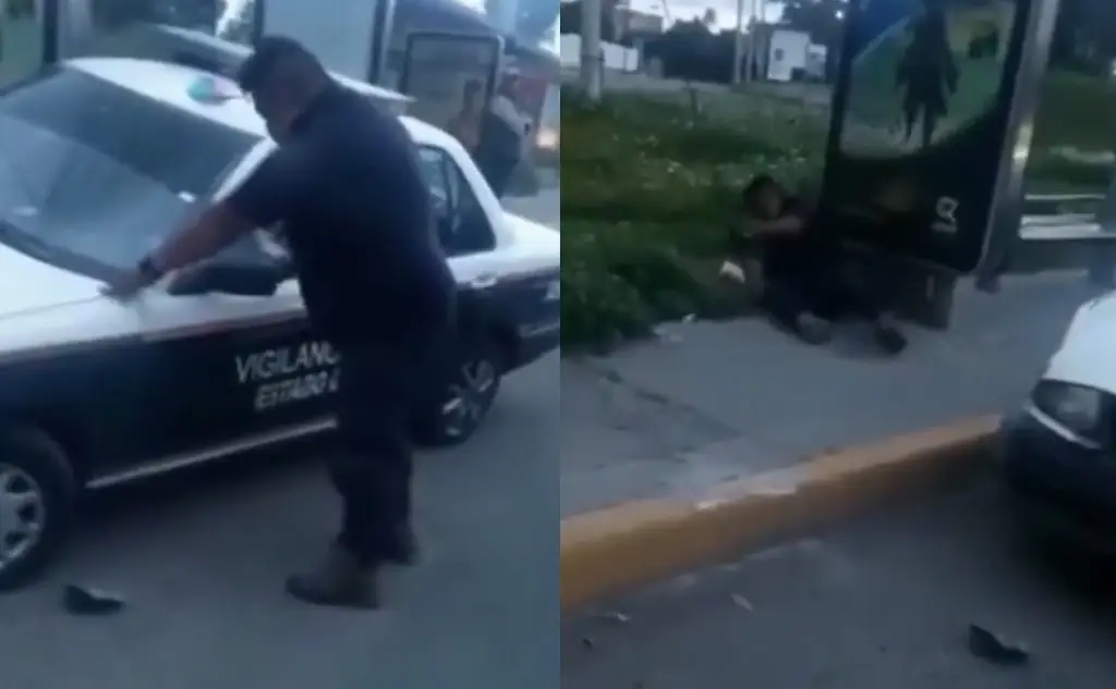 Imagen ¿Qué te metiste?: Captan en video a policía presuntamente drogado