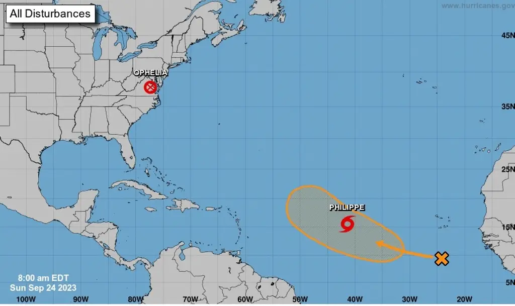 Imagen Avanza la tormenta tropical “Philippe” en el Atlántico
