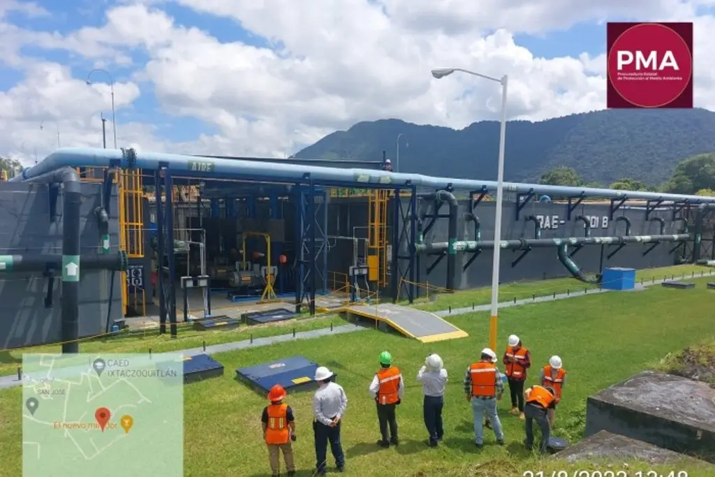 Imagen PMA interviene planta de tratamiento de Ixtaczoquitlán por muerte de empleado