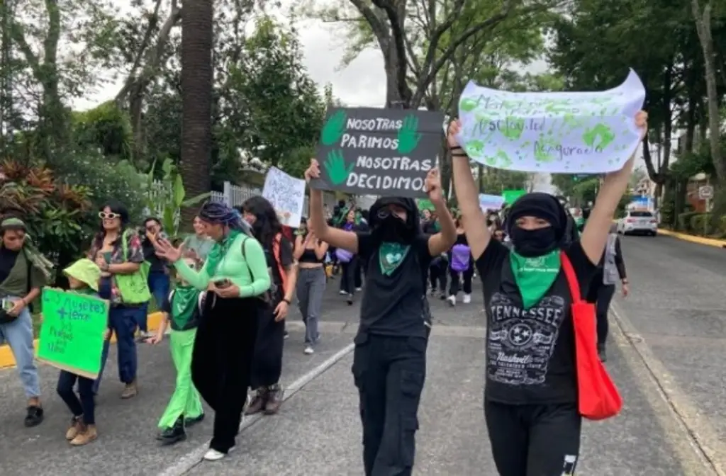 Imagen En Xalapa, mujeres exigen garantizar su derecho a la interrupción legal del embarazo