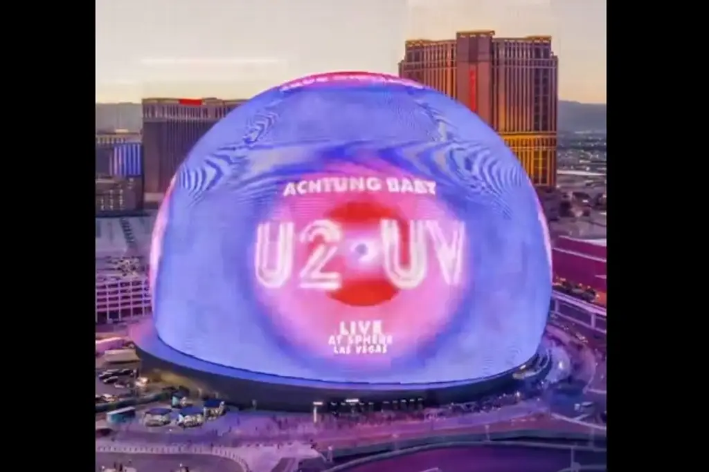 U2 inaugura La Esfera en Las Vegas; su interior futurista es una locura