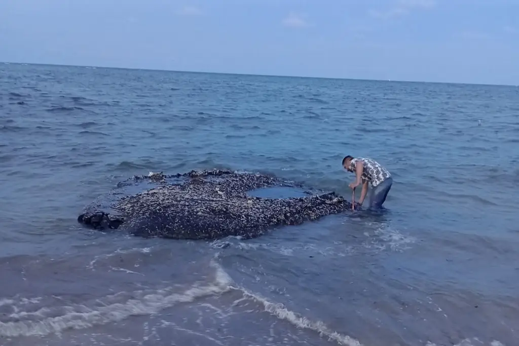 Imagen Detectan bloques de chapapote en el mar de Veracruz 