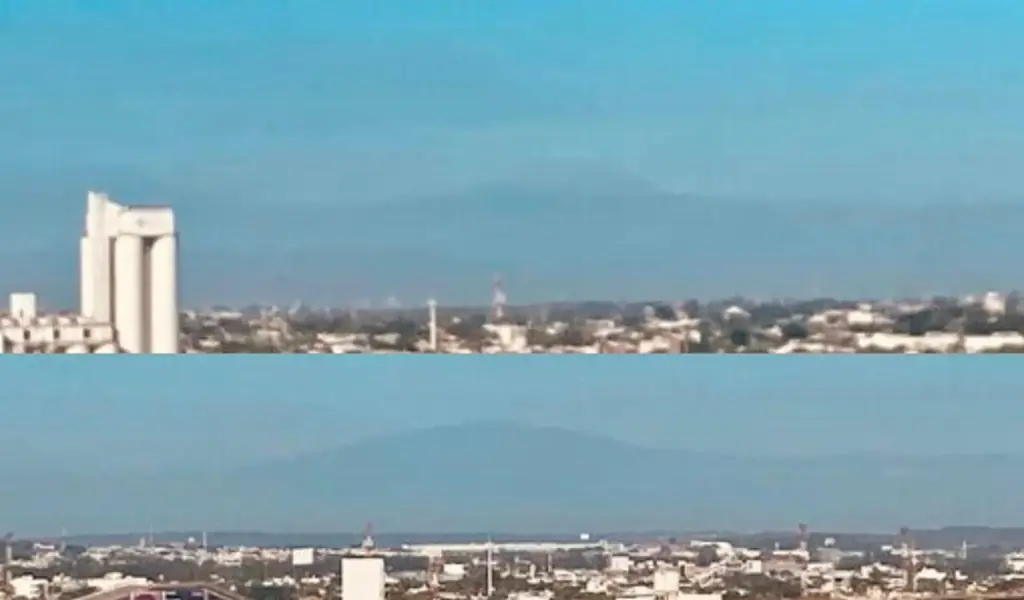 Imagen Pico de Orizaba y Cofre de Perote vistos desde Veracruz