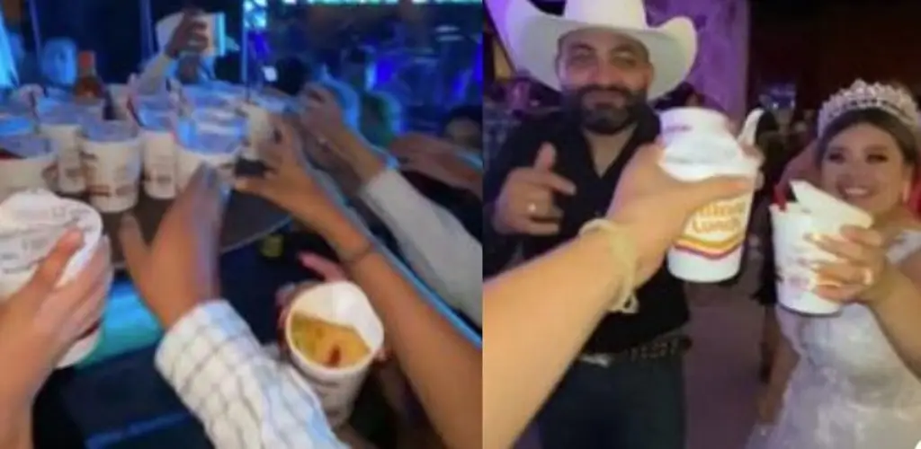 Imagen Novios regalan sopa instantánea en su boda y se vuelven virales
