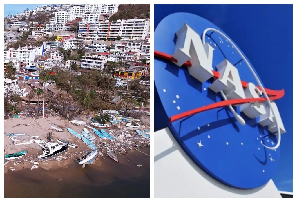 Imagen NASA revela fotos satelitales de Acapulco antes y después de huracán Otis