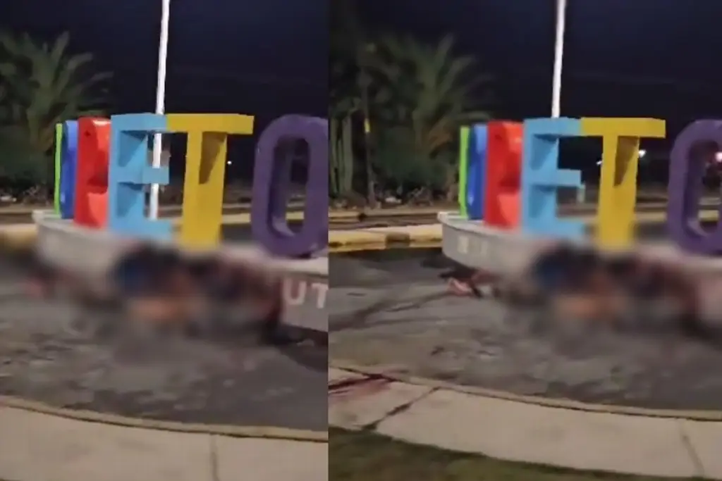 Imagen Abandonan 5 cuerpos en letras turísticas de Loreto, Zacatecas