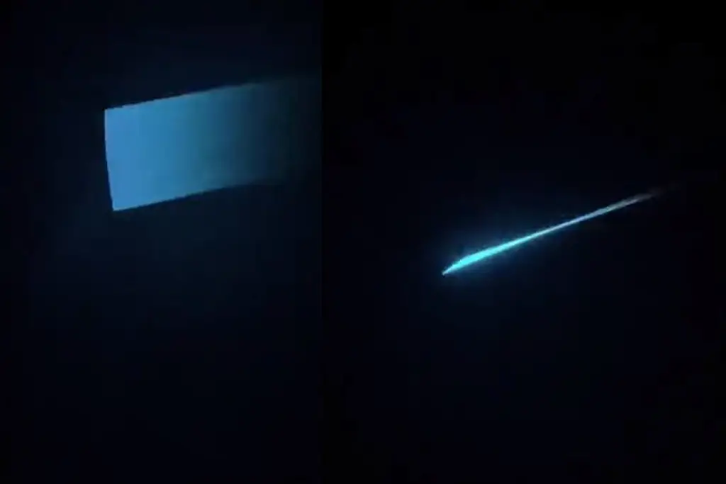 Imagen Captan supuesto meteorito azul la madrugada de este martes (+Video)