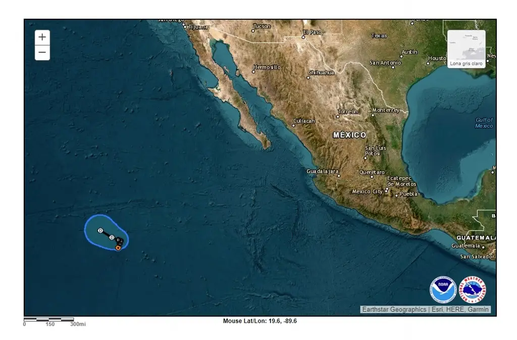 Imagen Se forma la tormenta tropical 'Ramón' en el Pacífico