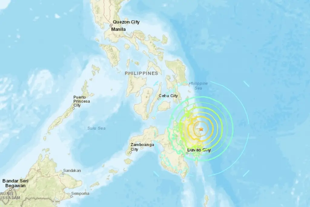 Imagen Terremoto de magnitud 7.6 sacude Filipinas; activan alerta de tsunami 