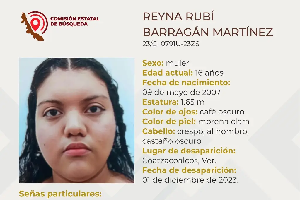 Imagen Desaparece menor de edad al sur de Veracruz 