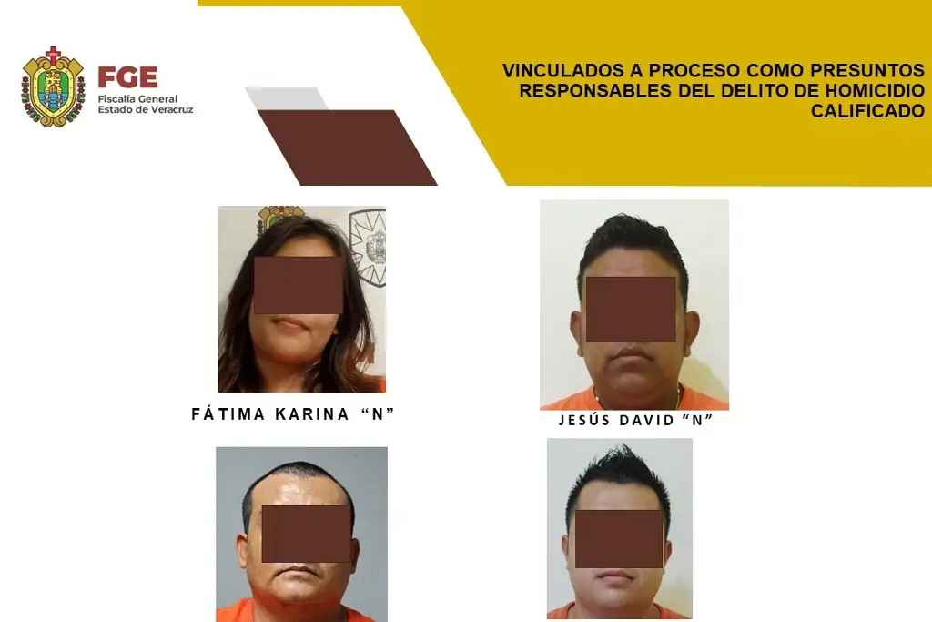 Imagen Vinculan a proceso a 4 por homicidio calificado en Coatzacoalcos, Veracruz