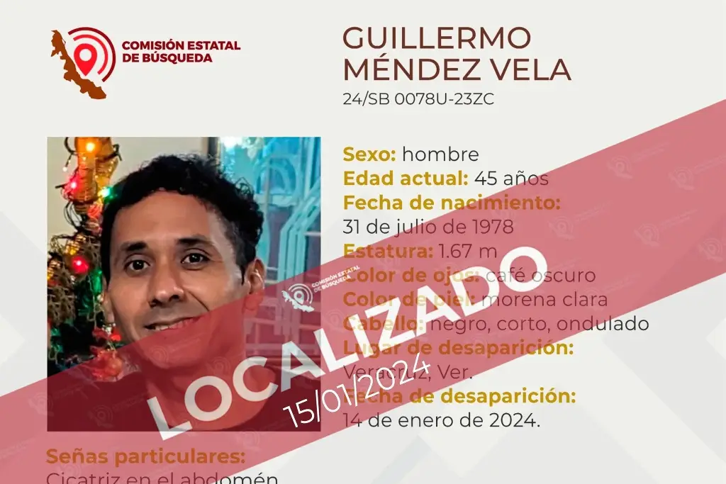 Imagen Localizan a hombre reportado como desaparecido en el puerto de Veracruz