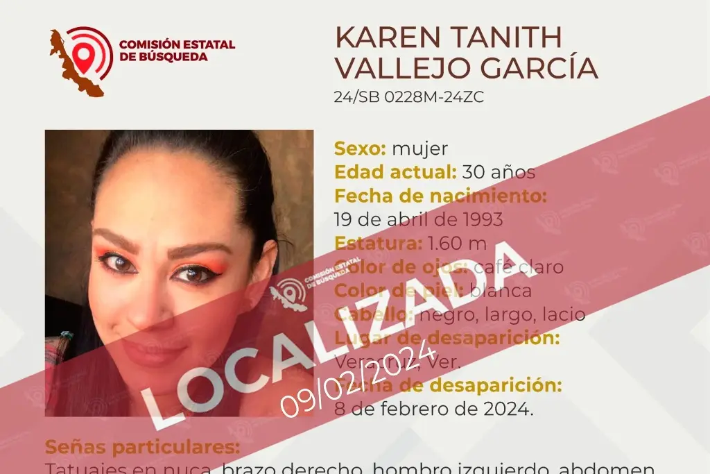 Imagen Localizan a joven mujer reportada como desaparecida en la ciudad de Veracruz 