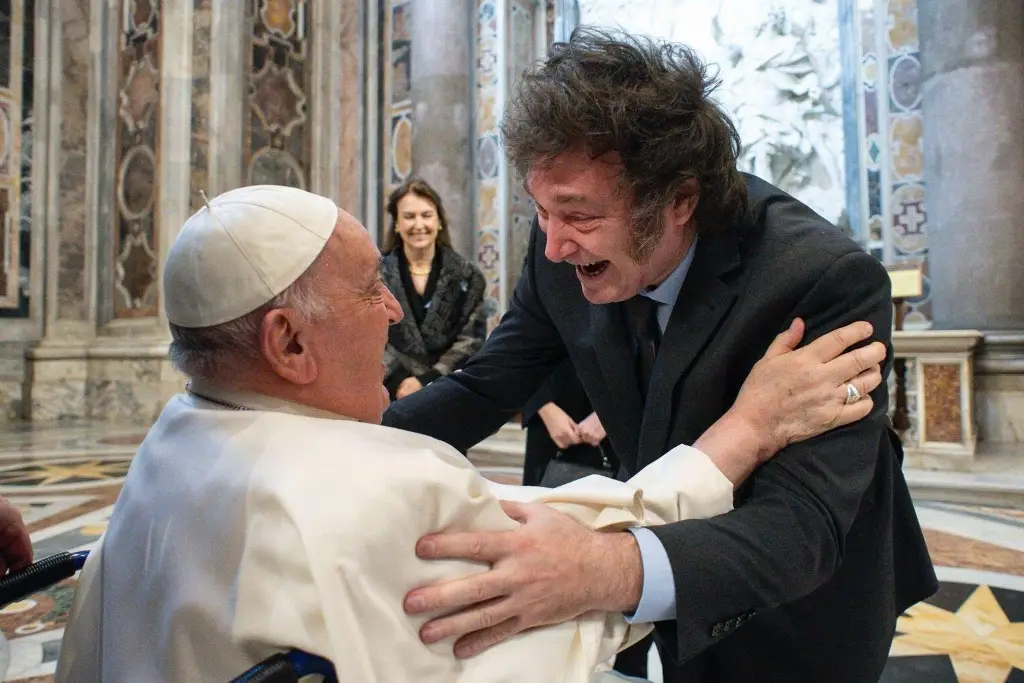 Imagen El papa Francisco recibe a Milei