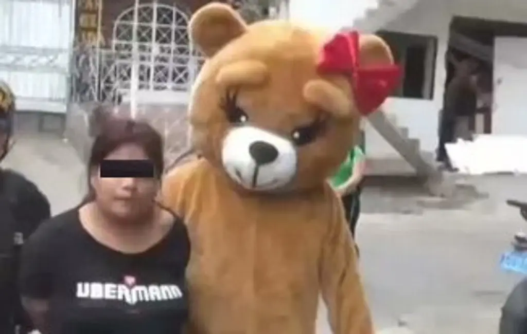 Imagen Policía se disfraza de oso de San Valentín para detener a delincuente (+Video)
