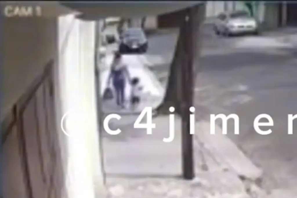 Imagen Captan momento en que mujer abandona a su pequeña hija en la calle (+video)