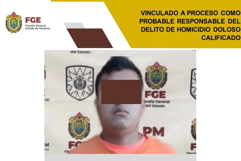 Imagen Lo vinculan a proceso por delito de homicidio doloso calificado al norte de Veracruz 