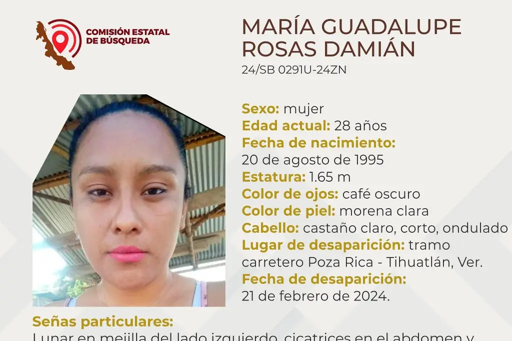 Imagen Ella es María, tiene 28 años y desapareció en carretera de Veracruz 