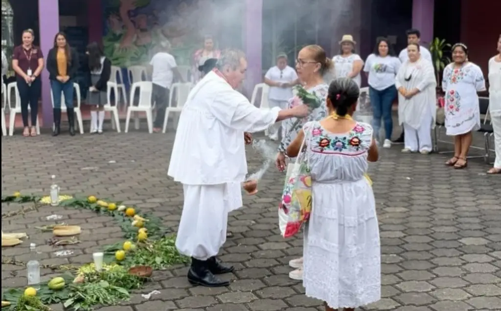 Imagen Con ceremonia totonaca agradecen a la tierra de Poza Rica el primer viernes de marzo