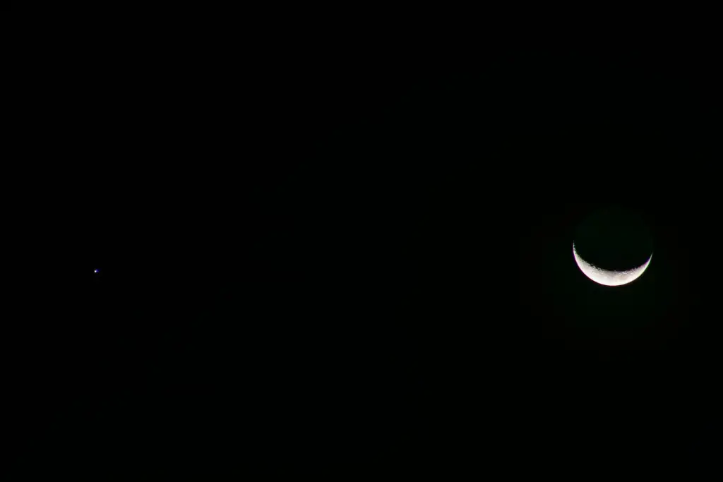 Imagen Sal a verla; la Luna y Júpiter entran en conjunción, así se ve desde Veracruz