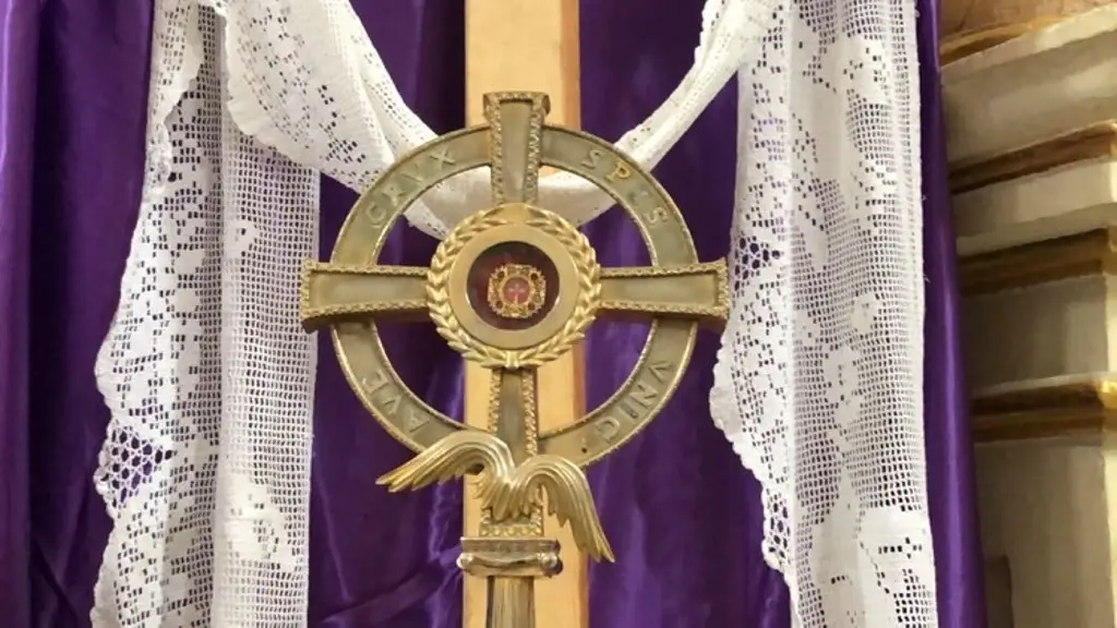 Imagen Esta es la astilla de la verdadera cruz de Cristo que se encuentra en catedral de Veracruz