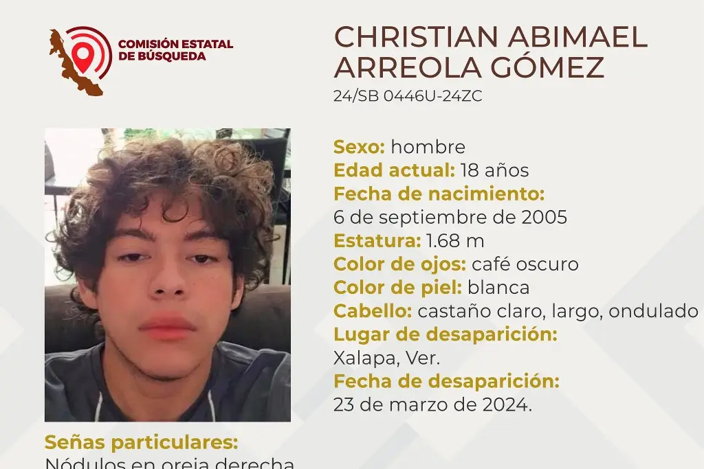 Piden Ayuda Para Encontrar A Joven Desaparecido En Xalapa Veracruz