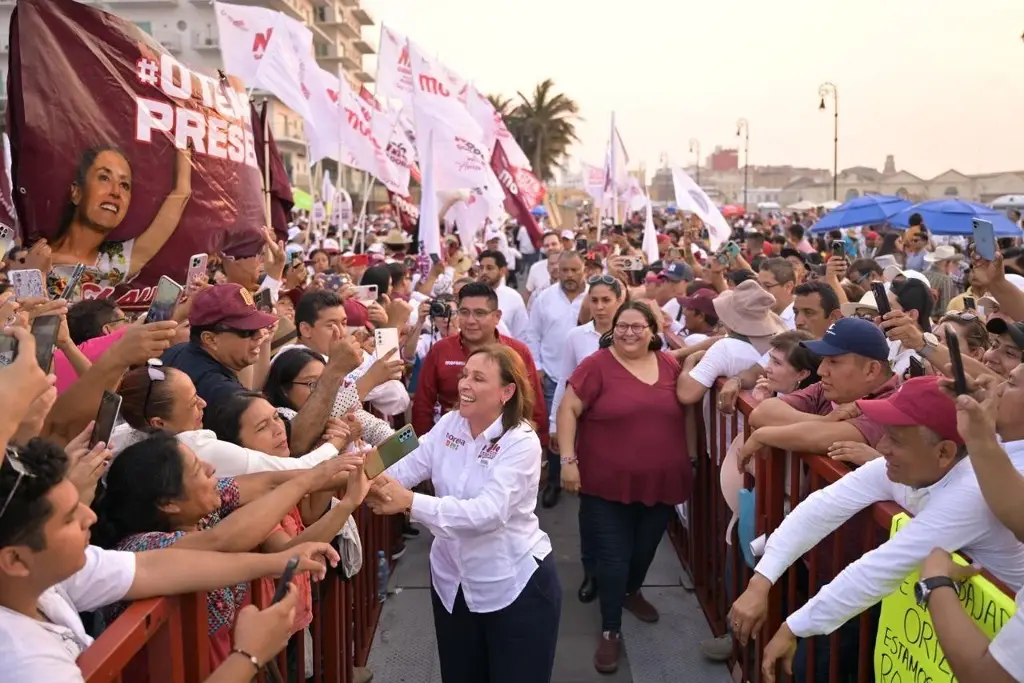 Imagen Rocío Nahle arranca campaña en Veracruz y presenta 80 compromisos 