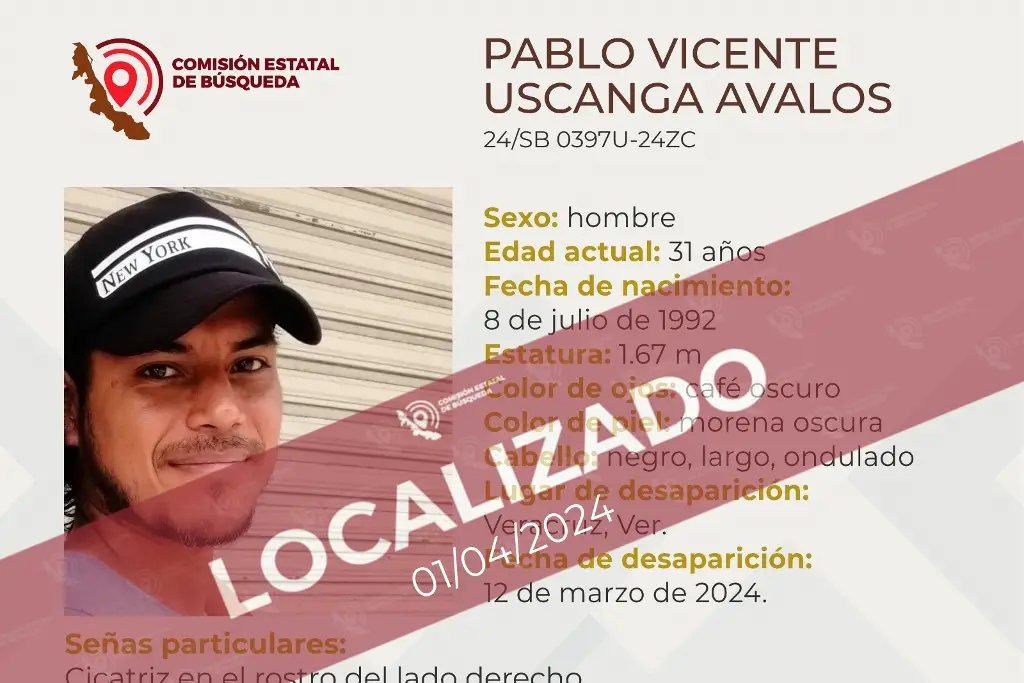 Imagen Tras casi un mes, localizan a hombre reportado como desaparecido en el puerto de Veracruz