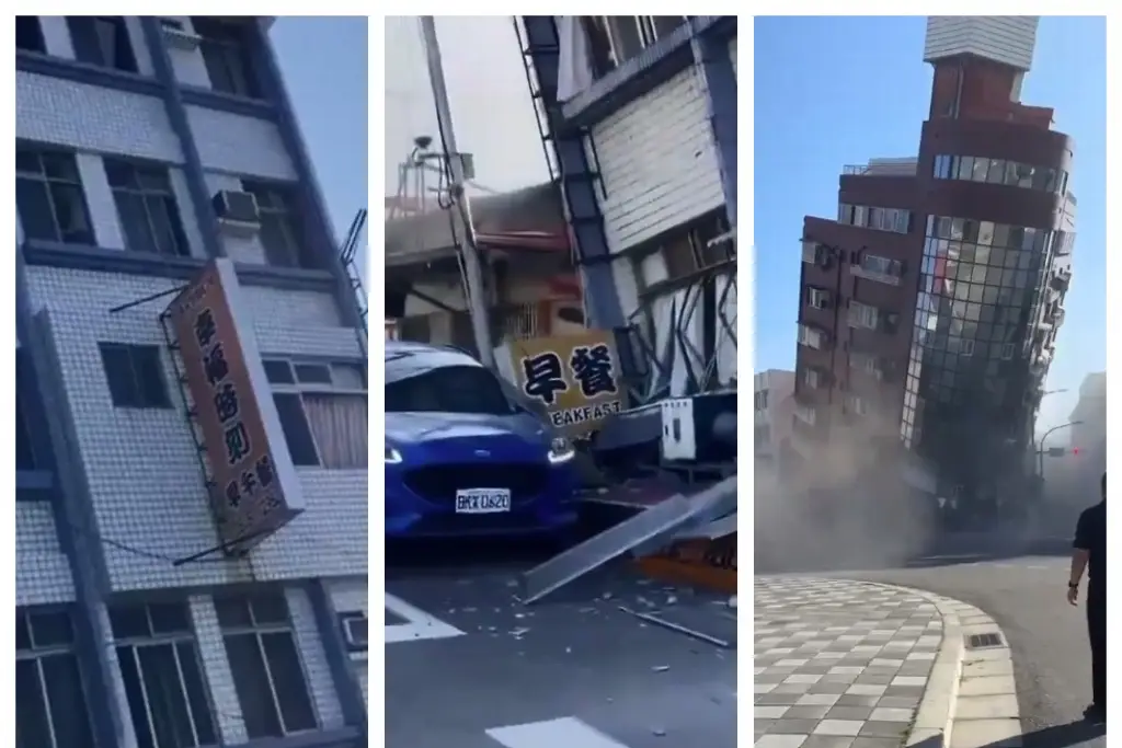 Imagen Captan los daños que dejó terremoto de magnitud 7.5 en Taiwán (+Video)