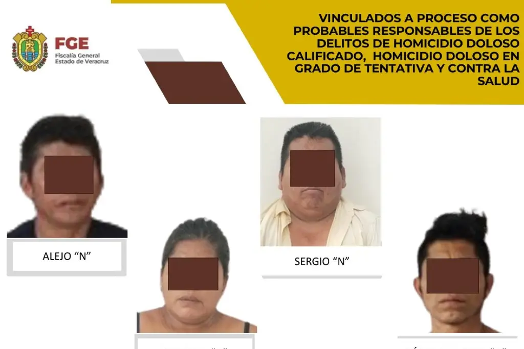 Imagen Los vinculan a proceso por asesinato de familia en San Andrés Tuxtla, Veracruz