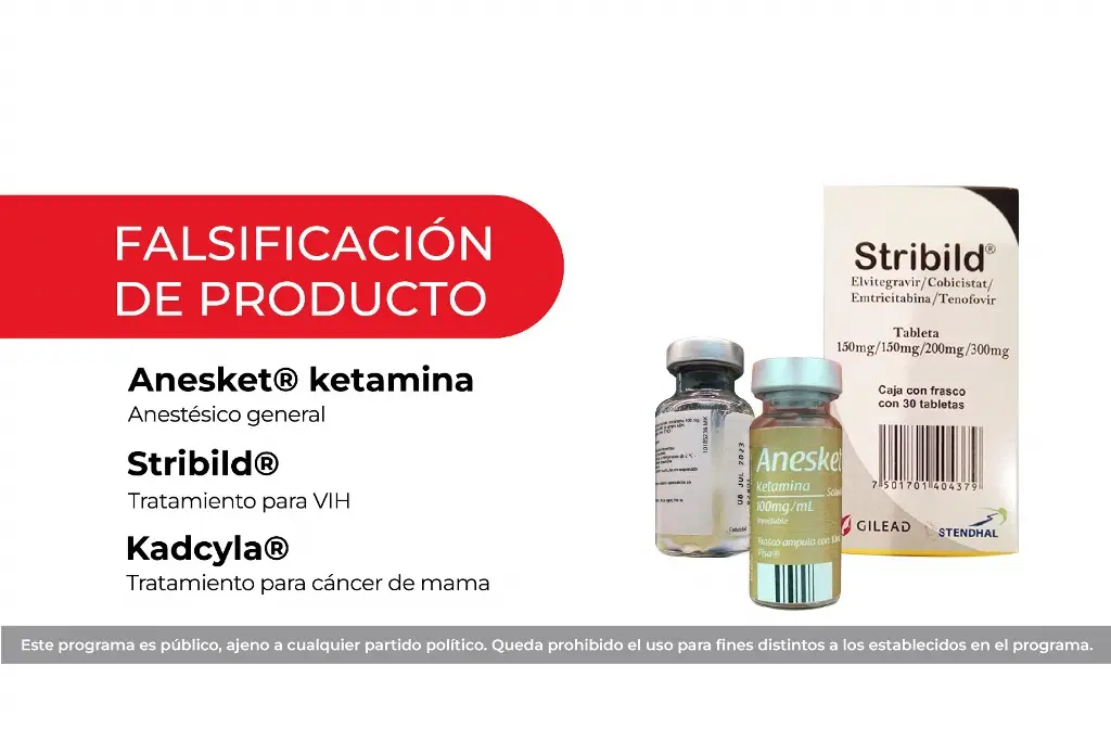 Imagen Alerta Cofepris por falsificación de estos medicamentos para tratar cáncer de mama y VIH