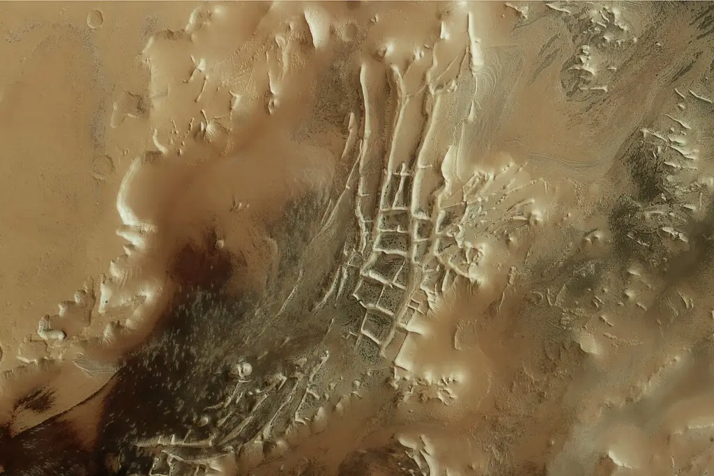 Imagen ¿Arañas en Marte?... esto captó la Agencia Espacial Europea (+Fotos)