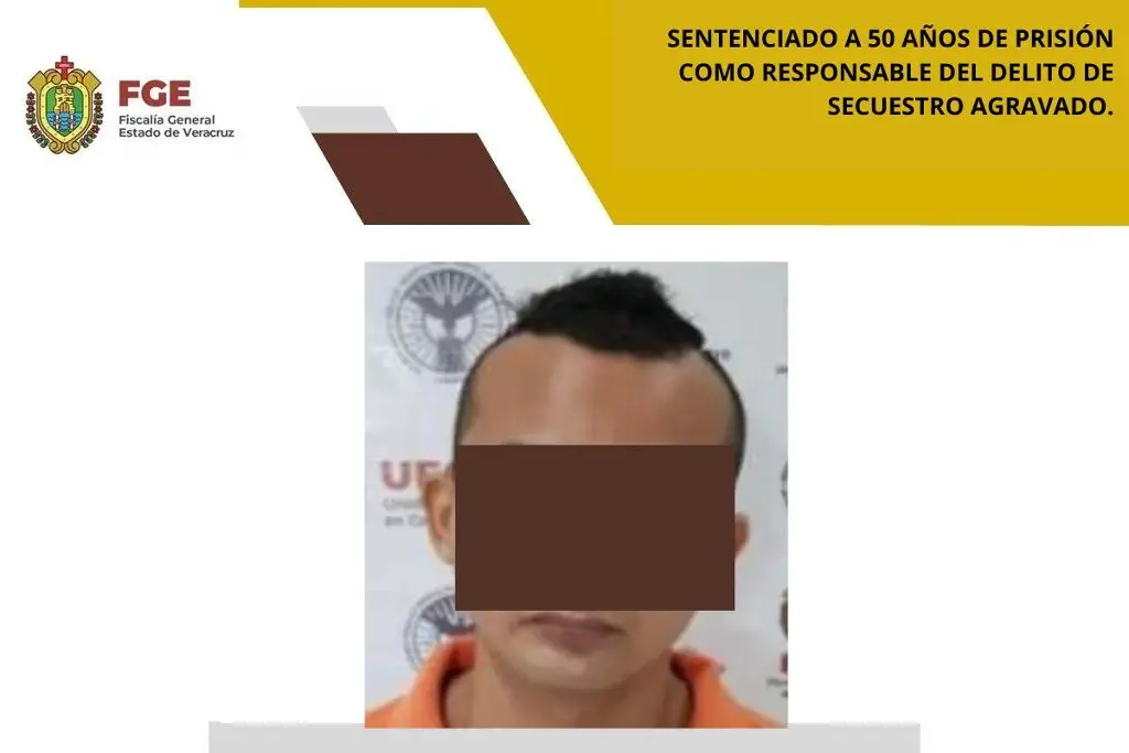 Imagen Lo sentencian a 50 años de cárcel por secuestro agravado al sur de Veracruz 