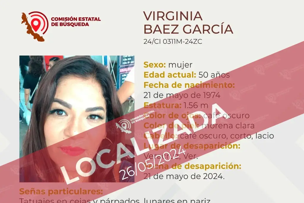 Imagen Localizan a mujer reportada como desaparecida en el puerto de Veracruz 